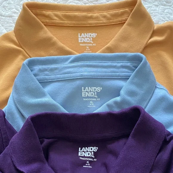 NWOT Men’s Lands’ End polo shirt bundle - Picture 4 of 14